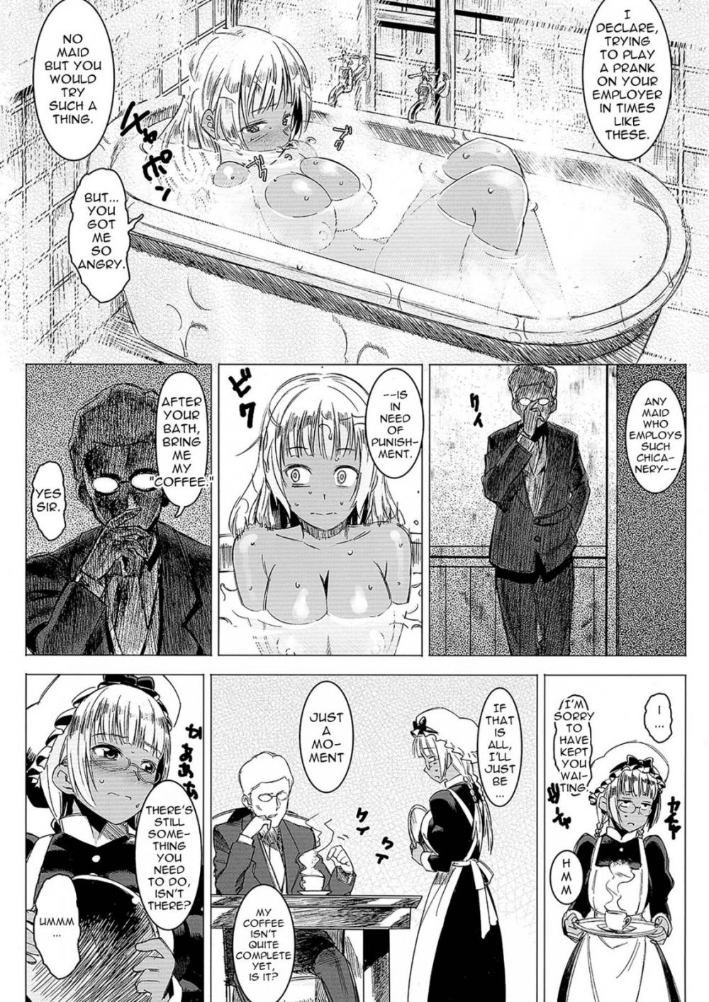 Hentai Manga Comic-Milk-spraying Creamy Brown Maid! Is She Stupid-Read-7